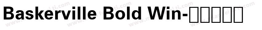 Baskerville Bold Win字体转换